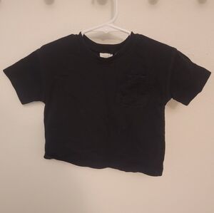 Zara Black Kids Short Sleeve Tee